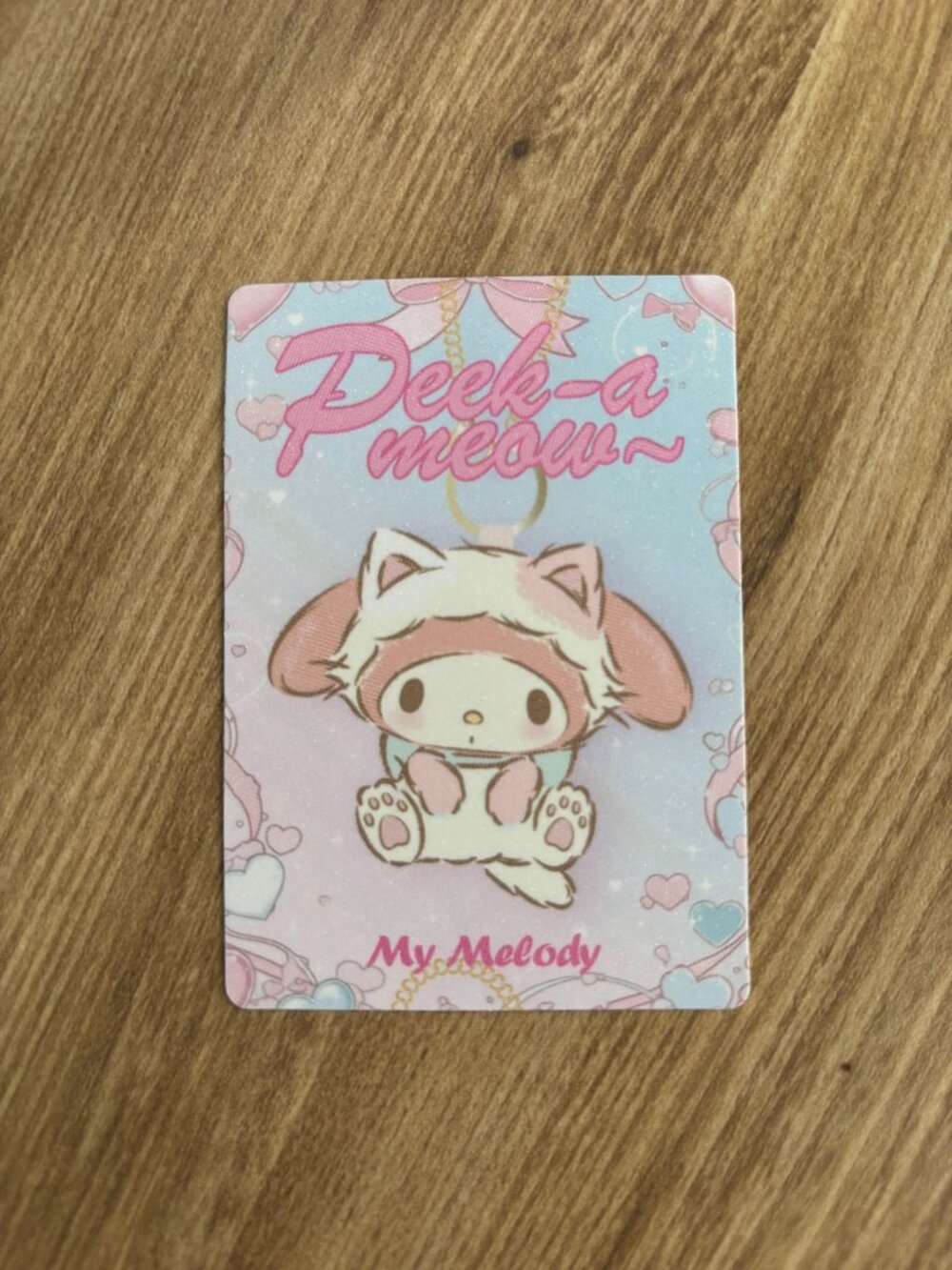 Miniso Peek-A-Meow My Melody Plush Pendant